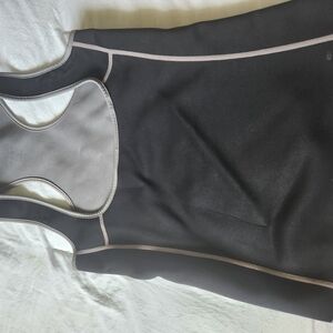 Black and Gray Athletic Tank Top